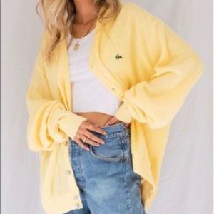 VINTAGE Oversized Izod Lacoste Cardigan